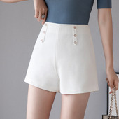 Stílusos női rövidnadrág cipzárral