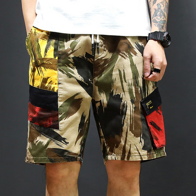 Modern férfi rövidnadrág zsebekkel, két színben