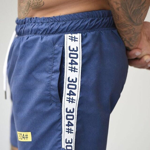 Alkalmi férfi rövidnadrág négy színben felirattal