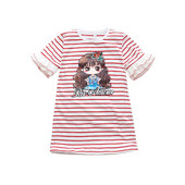 Gyermek modern tunika két színben, rátéttel