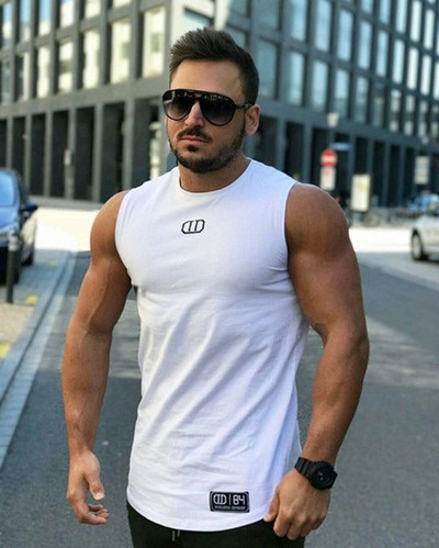 Μοντέρνο ανδρικό μπλουζάκι σε μαύρο και άσπρο χρώμα