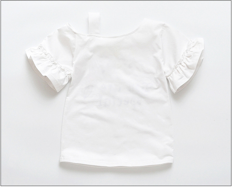 Gyermek póló lányoknak két színben hímzéssel