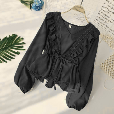 Modern női ing V-nyakkal, több színben