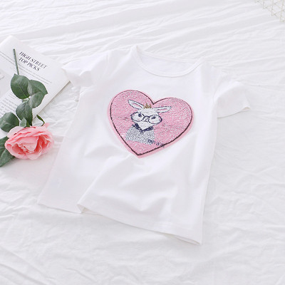 Πολύχρωμο παιδικό μπλουζάκι για κορίτσια σε διάφορα χρώματα