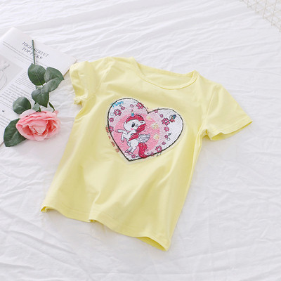 Πολύχρωμο παιδικό μπλουζάκι για κορίτσια σε διάφορα χρώματα