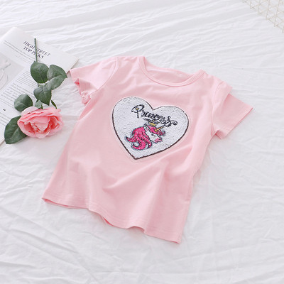 Πολύχρωμο παιδικό μπλουζάκι για κορίτσια σε διάφορα χρώματα