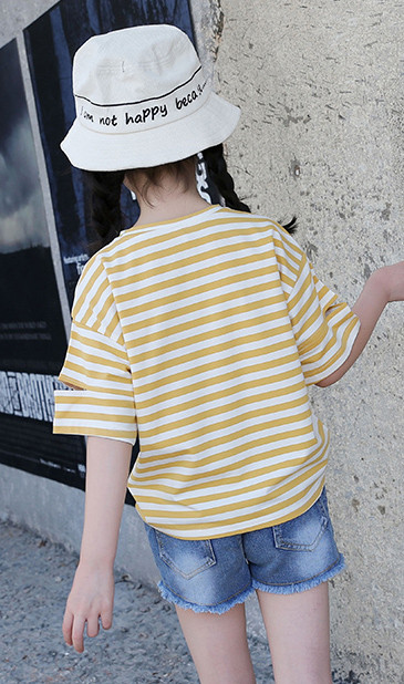 Csíkos gyerek póló két színben lányoknak