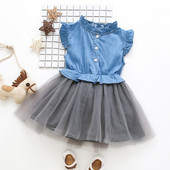 Kivágott tüll gyerekruha lányoknak