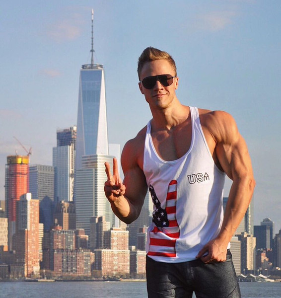 Καθημερινή ανδρική αμάνικι μπλούζα σε διάφορα χρώματα με εφαρμογές