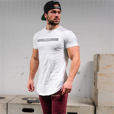 Modern férfi póló három színben - aszimmetrikus modell