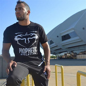 Modern férfi póló fekete és zöld színben