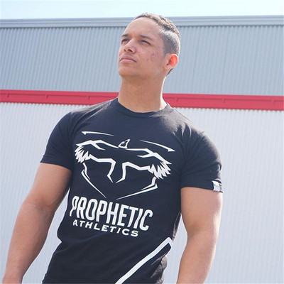 Modern férfi póló fekete és zöld színben