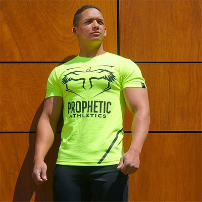 Modern férfi póló fekete és zöld színben