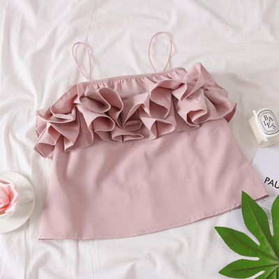 Modern női felső, vékony pántokkal, négy színben