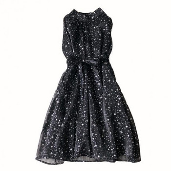 Modern női ruha négy színben és szalaggal