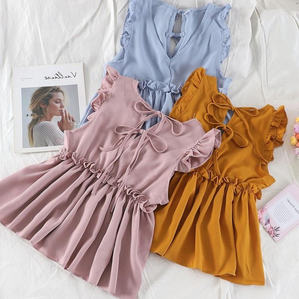 Stílusos női felső nyakkendővel több színben - szabású modell