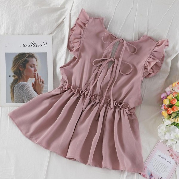 Stílusos női felső nyakkendővel több színben - szabású modell