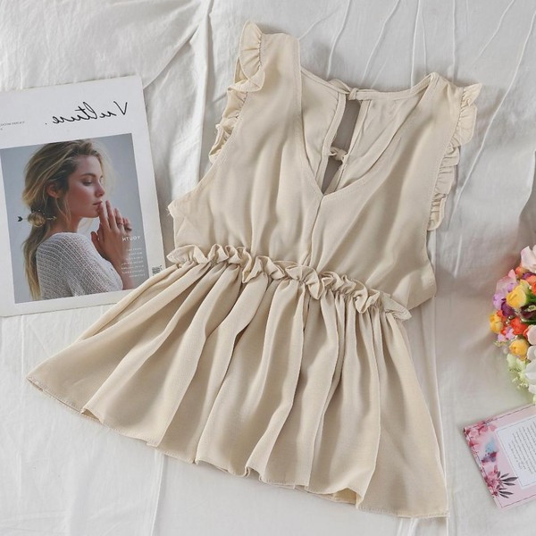 Stílusos női felső nyakkendővel több színben - szabású modell