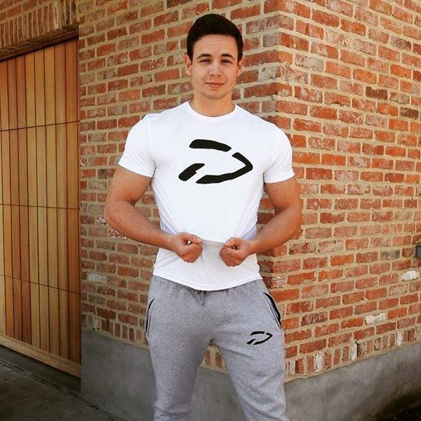 Alkalmi férfi póló rátéttel