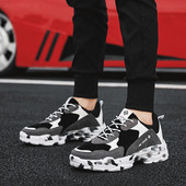 Stílusos férfi tornacipő vastag talppal, három színben