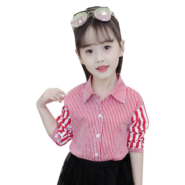 Stílusos gyerek ing két színben lányoknak