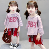 Set sport copii pentru fete pantaloni si bluza