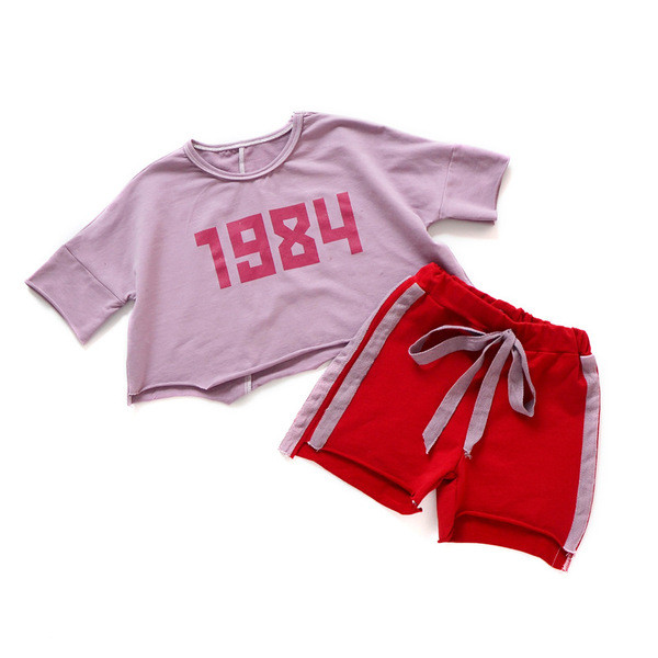 Set sport copii pentru fete pantaloni si bluza
