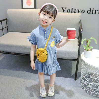 Alkalmi gyerekruha lányoknak kék színben