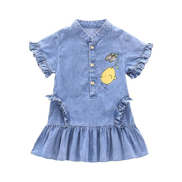 Alkalmi gyerekruha lányoknak kék színben