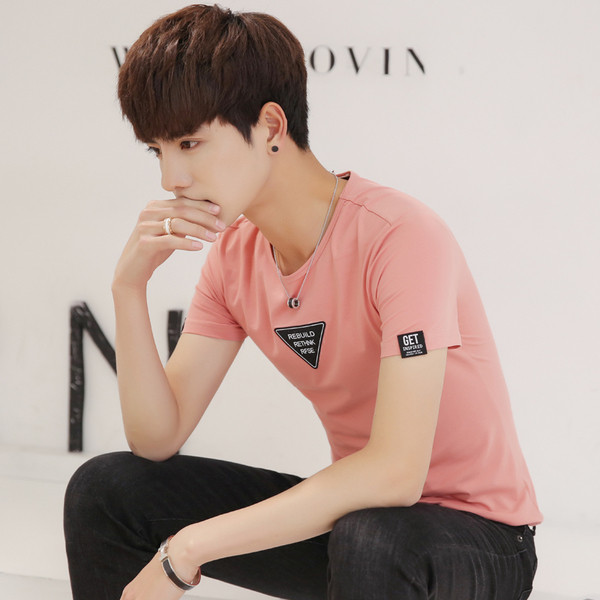 Modern férfi póló rövid ujjal több színben