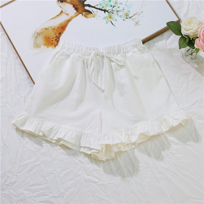 Σύγχρονα γυναικεία σορτς σε τρία χρώματα με δεσμούς