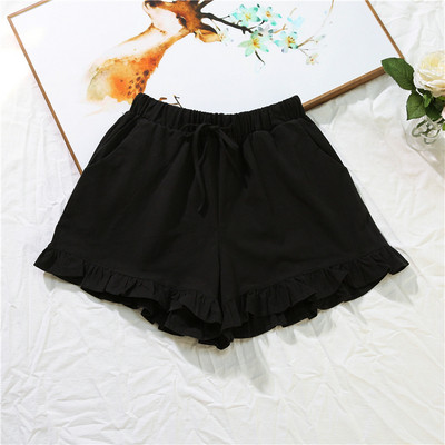 Σύγχρονα γυναικεία σορτς σε τρία χρώματα με δεσμούς