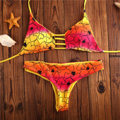 Kétoldalas színes fürdőruha két részből