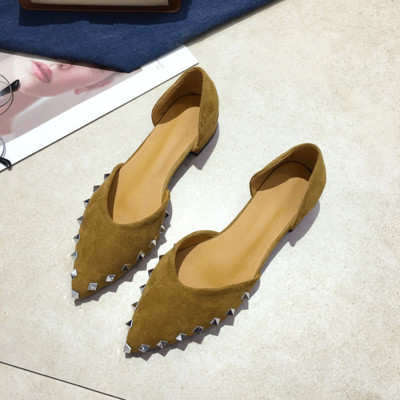 Öko velúrból készült modern női cipő, két színben, fűzőlyukkal