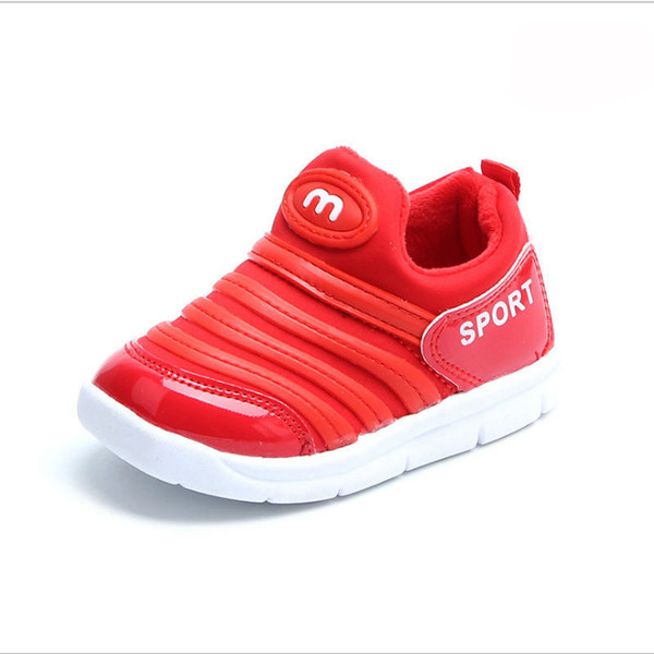 Öko bőrből készült modern gyerek tornacipő négy színben