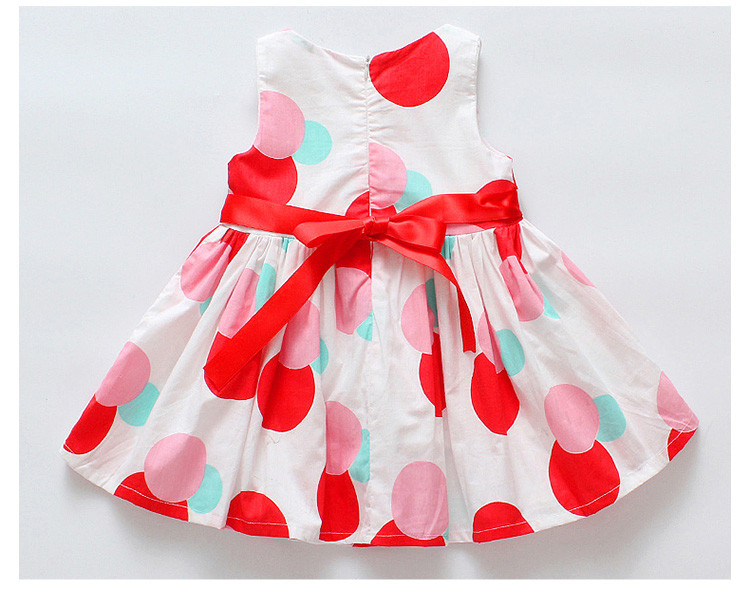 Μοντέρνο παιδικό φόρεμα με κορδέλα - δύο χρώματα