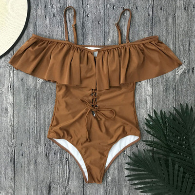 Modern női fürdőruha több színben, nyakkendővel