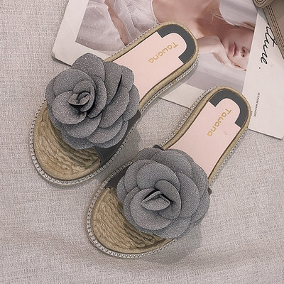 Modern női papucs 3D dekorációval több színben