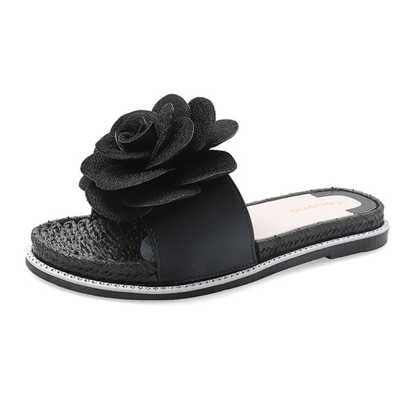 Modern női papucs 3D dekorációval több színben