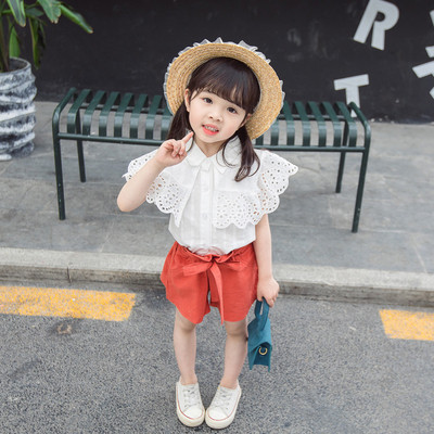 Κομψό παιδικό σετ σε δύο χρώματα για κορίτσια