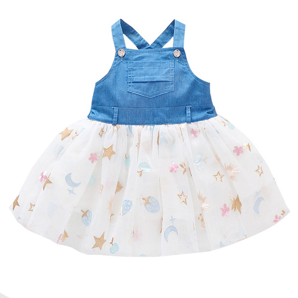 Model modern de croi rochie pentru copii cu broderie