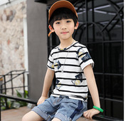 Tricou pentru copii modern in doua culori pentru baieti