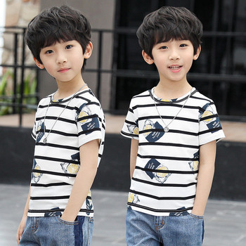 Σύγχρονη παιδική  μπλούζα  σε δύο χρώματα για αγόρια