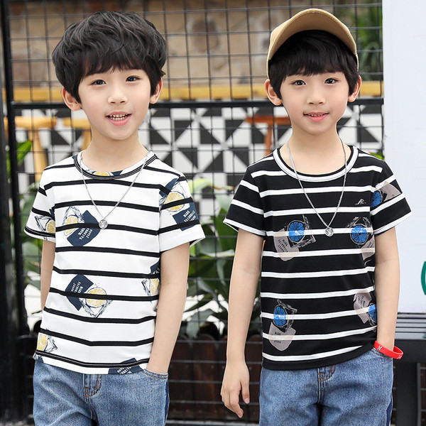 Tricou pentru copii modern in doua culori pentru baieti