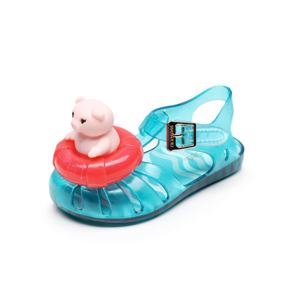 Modern gyerekszandál 3D elemmel három színben lányoknak