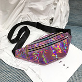 Modern női cipzár irizáló színekben