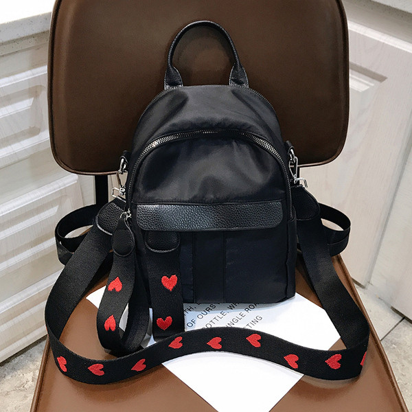 Modern női hátizsák öko bőrből, két színben