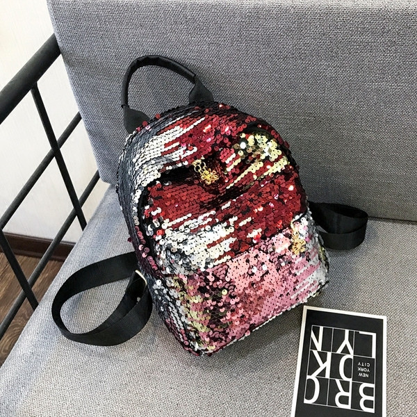 Rucsac modern de dama cu paiete in mai multe culori