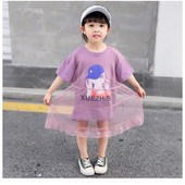 Modern gyerekruha feliratokkal és rátéttel - két színben