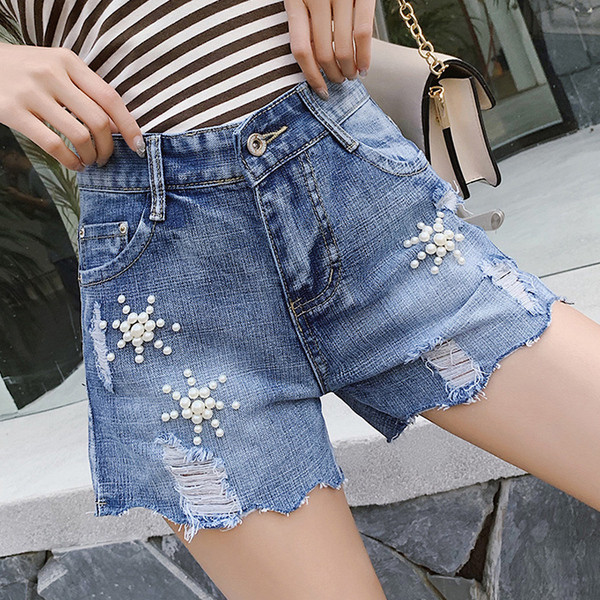 Farmer rövidnadrág gyöngy díszítéssel